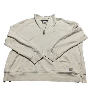 Carhartt Cream cotton half zip